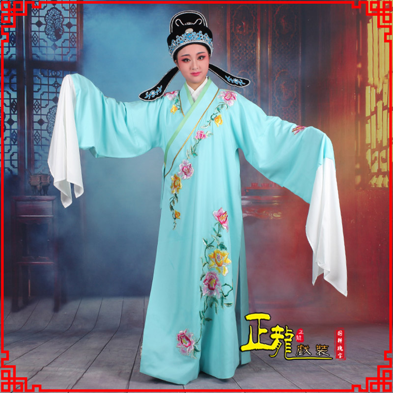 井冈山梁祝小生褶子道袍 吴素英版小生衣