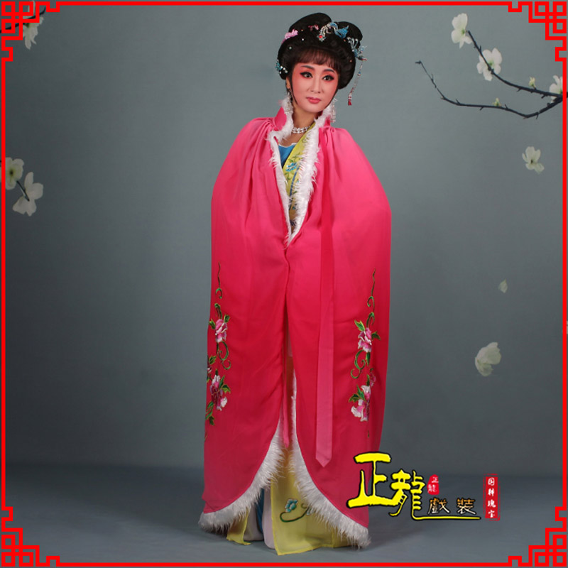井冈山小花旦绣花斗篷 花旦披风